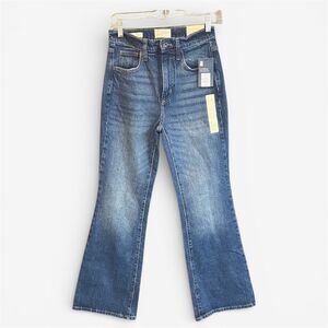 Universal Thread Jeans high rise waist flare leg 2 S 30" inseam med blue wash